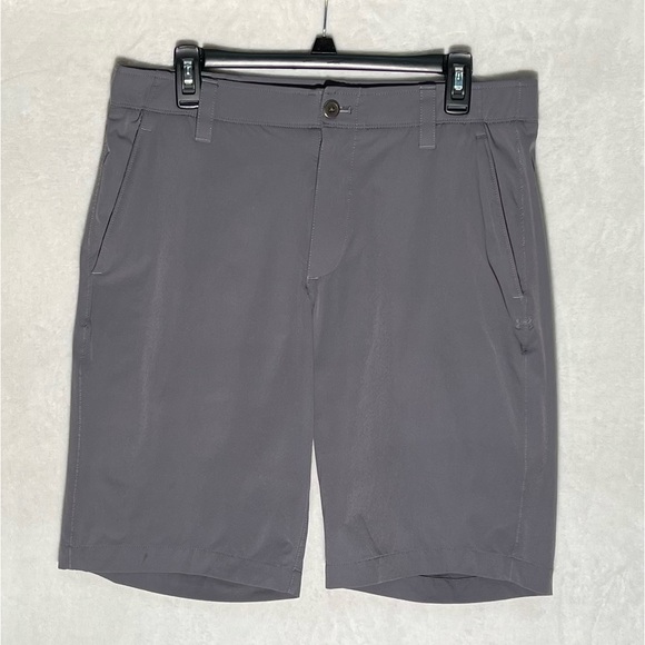 Under Armour Shorts Mens 34 Gray Performance Heatgear Golf Outdoor Casual - Picture 1 of 9